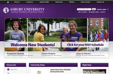 Asbury University Website