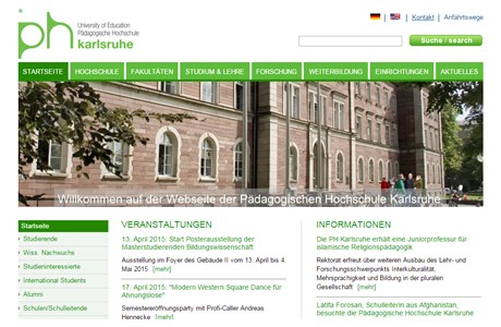 University of Education, Karlsruhe Website