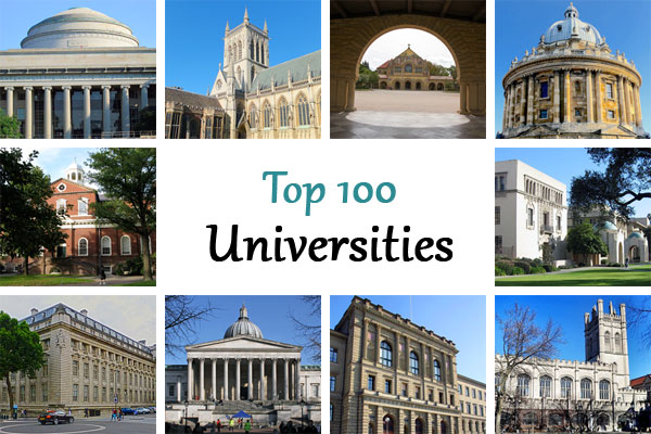 Top 100 universities of the world. Top 100 Universities