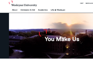 Wesleyan University Website