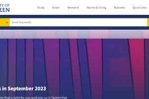 University of Aberdeen Website