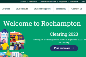 Roehampton University Website