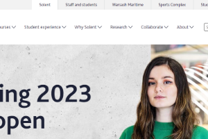 Southampton Solent University Website