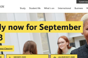 Thames Valley University Website