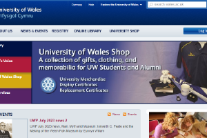 Prifysgol Cymru University of Wales Website