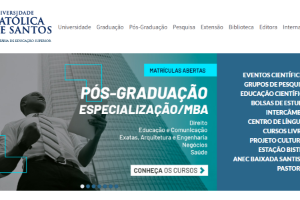 Catholic University of Santos Website