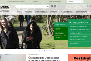 Santa Catarina State University Website