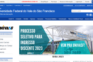 Federal University of Vale do São Francisco Website