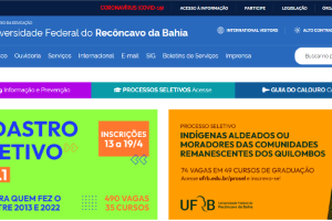 Federal University of Recôncavo da Bahia Website