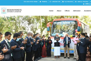 Begum Rokeya University Website