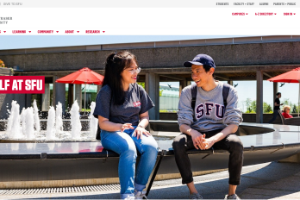 Simon Fraser University Website
