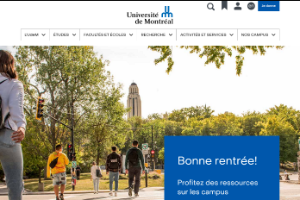 University of Montréal Website