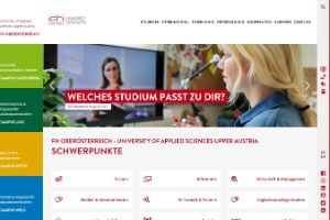 Upper Austria University of Applied Sciences Website