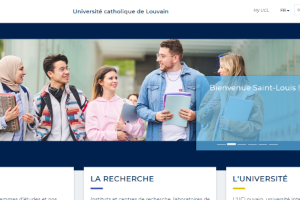 Catholic University of Louvain Website