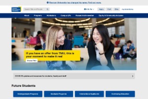 Toronto Metropolitan University Website