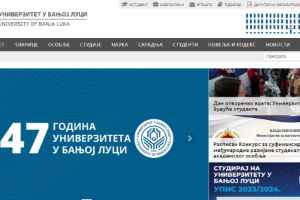 University of Banja Luka Website