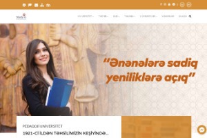 Azerbaijan State Pedagogical University Website