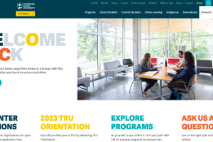 Thompson Rivers University Website