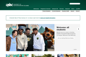 University of Northern British Columbia Website