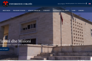 University of Tirana Website