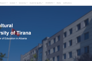 Agricultural University of Tirana Website