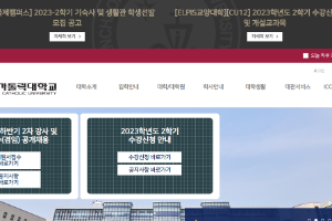 Incheon Catholic University Website