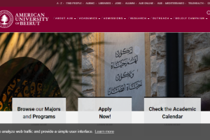 American University of Beirut Website