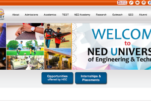 NED University of Engineering and Technology Website