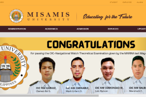 Misamis University Website