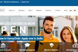 Varna University of Management Website