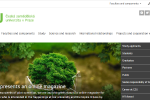 Czech University of Life Sciences in Prague Website