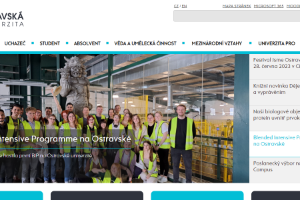 University of Ostrava Website