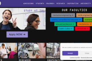 Technical University of Liberec Website