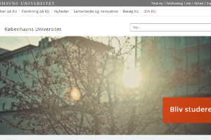 University of Copenhagen Website
