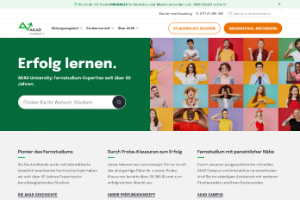 AKAD Private University of Applied Sciences Website