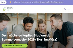 Köln University of Applied Sciences Website