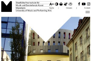 State University for Music and Performing Arts in Mannheim Website
