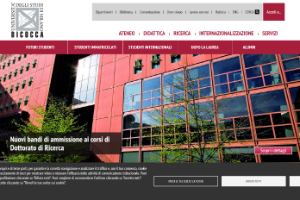 University of Milan-Bicocca Website