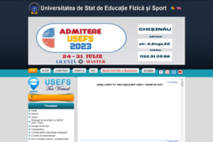 Universitatea de Stat de Educatie Fizica si Sport Website