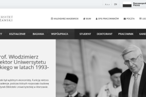 Warsaw University Website