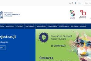 Adam Mickiewicz University Website