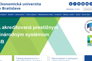 University of Economics in Bratislava Website