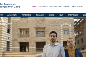 The American University in Cairo Website
