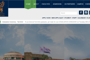 October University for Modern Sciences and Arts Website