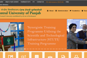 Central University of Punjab Website
