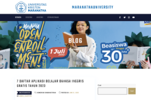 Maranatha University College Website