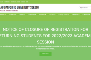 Usmanu Danfodiyo University Website