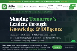 Novena University Website