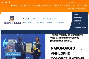 University of Zimbabwe Website