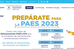 Gabriela Mistral University Website